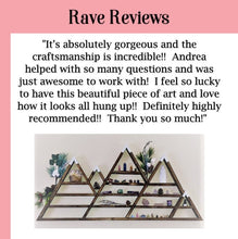 Load image into Gallery viewer, Mountain Coat Rack with Shelf, Key Rack, Wedding Gift, Housewarming Gift