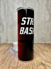 Load image into Gallery viewer, Streeters Basketball Sublimation Tumbler, 20 oz. Skinny Tumbler or Water Bottle