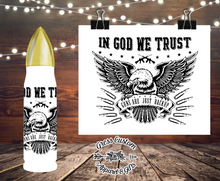 Load image into Gallery viewer, In God We Trust Second Amendment Eagle 32 oz Sublimation Bullet Thermos, Hunting Gift