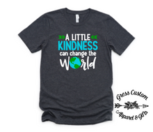 Load image into Gallery viewer, A Little Kindness Can Change The World T-Shirt (Youth and Adult)