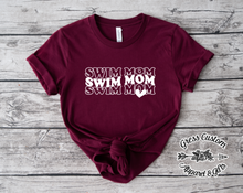 Load image into Gallery viewer, Streeters Swim Mom Heart Maroon