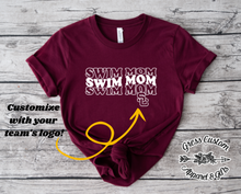 Load image into Gallery viewer, Streeters Swim Mom Heart Maroon