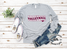 Load image into Gallery viewer, Streeters Volleyball Heart Grey (Youth and Adult)