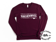 Load image into Gallery viewer, Streeters Volleyball Heart Maroon (Youth and Adult)