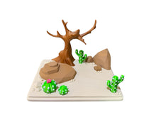 Load image into Gallery viewer, Desert Habitat Set (5 Mini Animals + Desert Scene)
