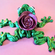 Load image into Gallery viewer, 3D Printed Rose Frog - PINK ROSE
