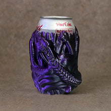 Load image into Gallery viewer, 3D Printed Dragon Can Holder With Handle, Plastic Pop Can Koozie
