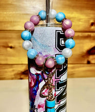 Load image into Gallery viewer, Just a Girl Who Loves to Dance Glitter Tumbler - Matching Wristlet and Pen
