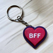 Load image into Gallery viewer, 3D Printed Heart Clicker Keychain Fidget - Fun and Adorable Sensory Toy
