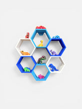 Load image into Gallery viewer, Customizable Hexagon Honeycomb Display Shelf for Mini Animals
