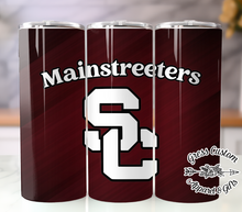 Load image into Gallery viewer, Streeters Maroon Tumbler With Name 20 oz. Skinny Tumbler or Water Bottle
