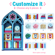 Load image into Gallery viewer, Build Your Own Bookshelf Fidget Clicker - Custom BookTok Desk Decor
