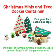 Load image into Gallery viewer, Limited Edition Christmas Minis with Tree Box – 6 Tiny 3D Printed Holiday Characters
