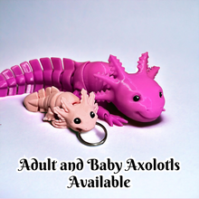 Load image into Gallery viewer, 3D Printed Axolotl Keychain
