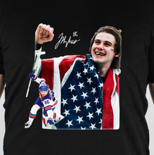 Load image into Gallery viewer, Team USA Hockey, Jack Hughes Gold Medal Photo (Youth and Adult)
