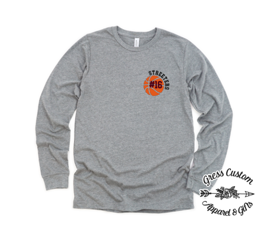 Streeters Basketball with Pocket and Sleeve Design (Youth and Adult)