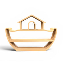 Load image into Gallery viewer, Play &amp; Display Noah's Ark - Montessori Animal Toy Storage &amp; Nursery Decor - Optional Mini Animal Set
