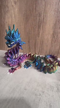 Load and play video in Gallery viewer, 3D Printed Imperial Dragon - METALLIC RAINBOW TRICOLOR
