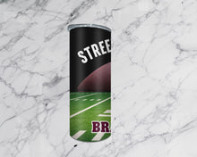 Load and play video in Gallery viewer, Streeters Football Sublimation Tumbler, 20 oz. Skinny Tumbler or Water Bottle
