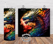 Load image into Gallery viewer, Rainbow Dragon Tumbler or Water Bottle
