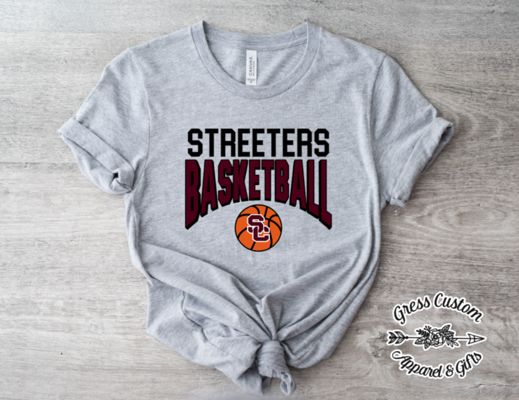 Streeters Basketball, Grey (Youth and Adult)
