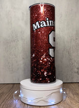 Load image into Gallery viewer, SC Mainstreeters Faux Glitter Sublimation Tumbler, 20 oz. Skinny Tumbler
