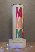 Load and play video in Gallery viewer, Personalized MAMA 20 oz. Skinny Tumbler With Child Names
