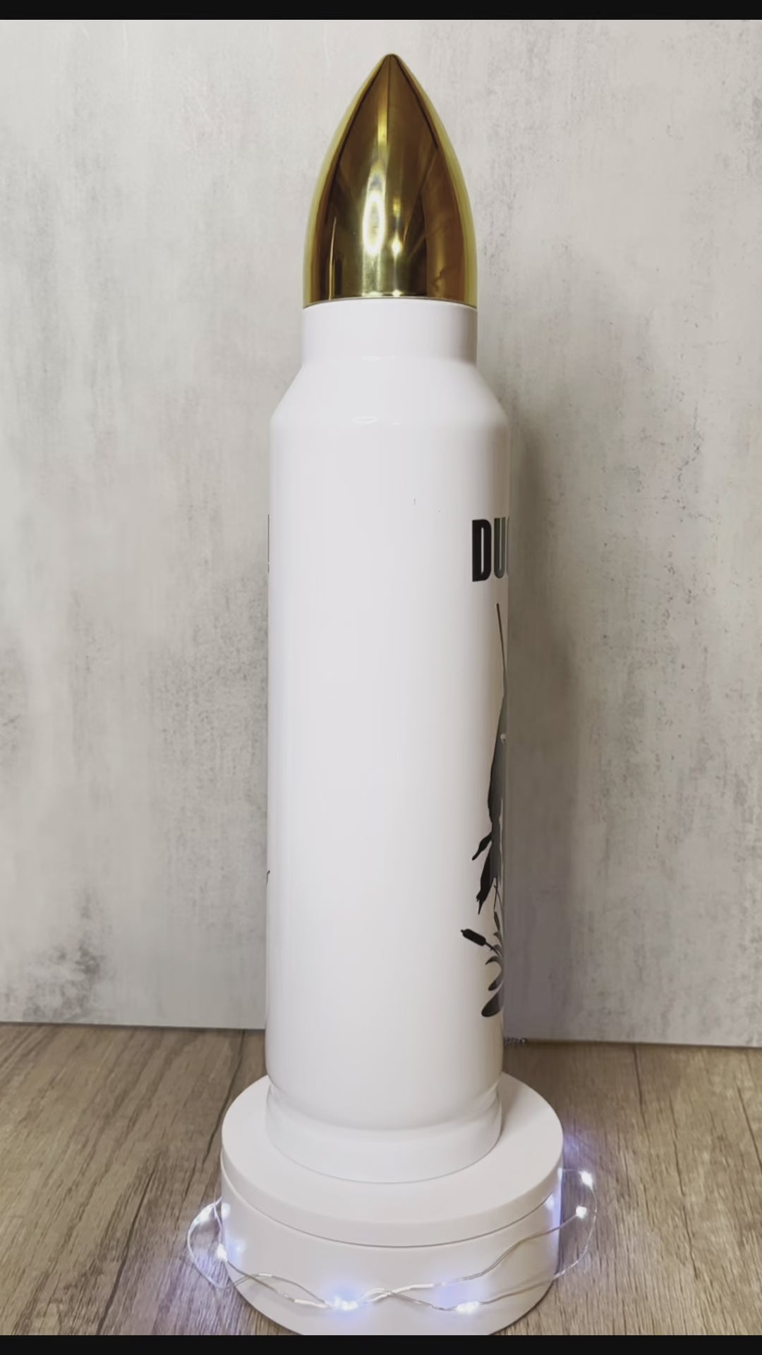 Duck Duck Boom! 32 oz Sublimation Bullet Thermos, Hunting Gift