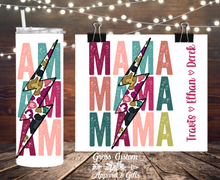 Load image into Gallery viewer, Personalized MAMA 20 oz. Skinny Tumbler With Child Names
