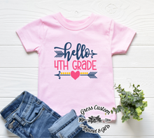 Load image into Gallery viewer, Personalized Back To School Girls T-Shirt, Pre-K Through 5th Grade
