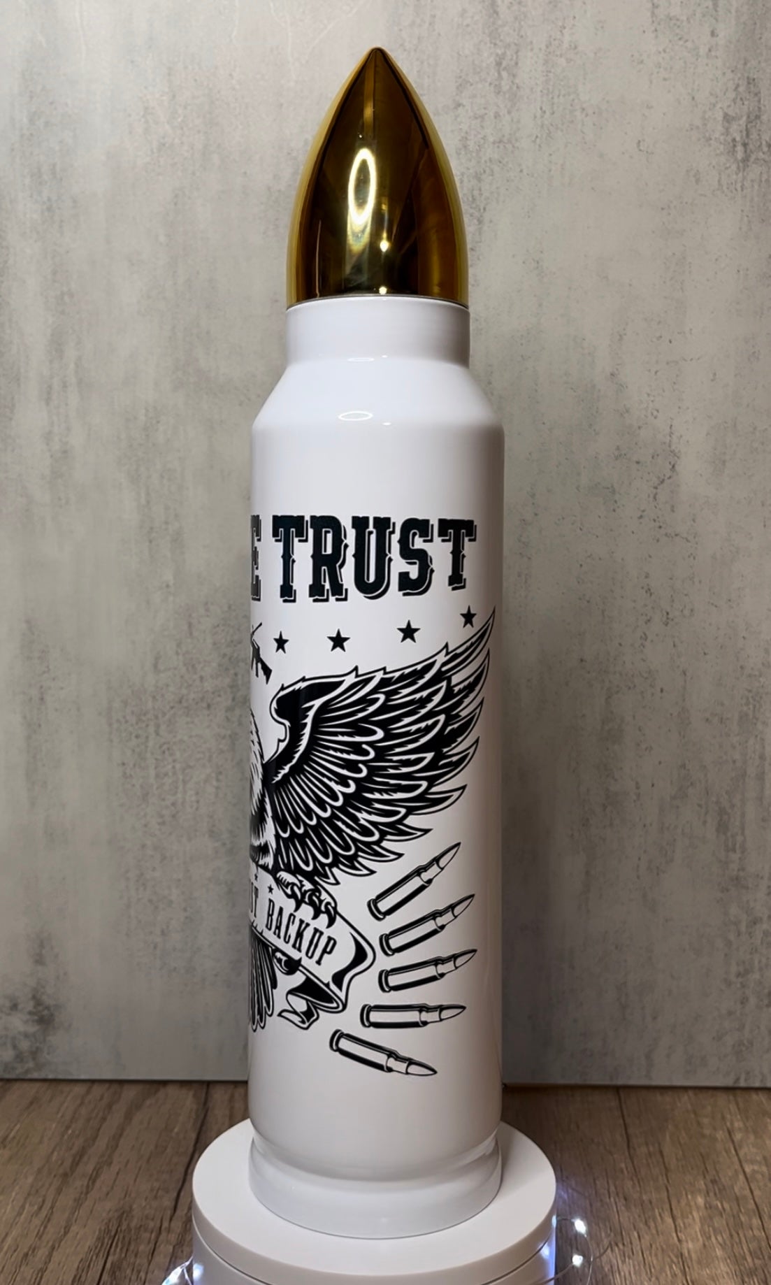 In God We Trust Second Amendment Eagle 32 oz Sublimation Bullet Thermo –  GressCustoms