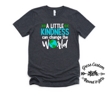 Load image into Gallery viewer, A Little Kindness Can Change The World T-Shirt (Youth and Adult)
