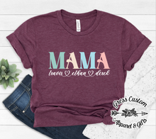 Load image into Gallery viewer, Personalized MAMA/MOM Shirt With Child Names, Gift For Mom
