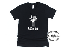Load image into Gallery viewer, Rock And Roll T-Shirt or Hoodie Black (Youth and Adult)
