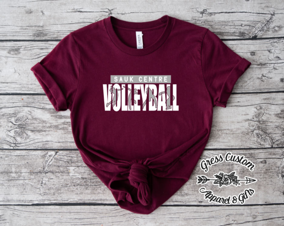 Streeters Volleyball Players Maroon (Youth and Adult)