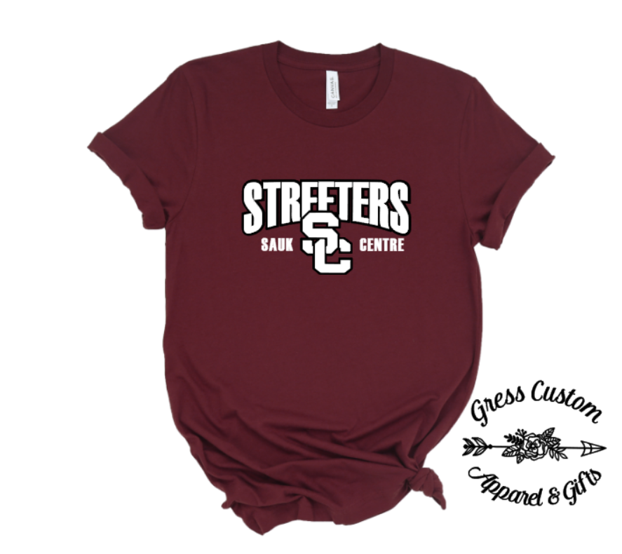 Streeters Warped Maroon (Youth and Adult)