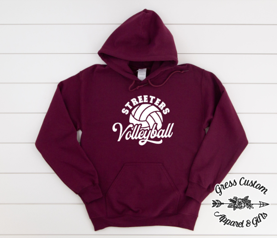 Streeters Volleyball Maroon (Youth and Adult)